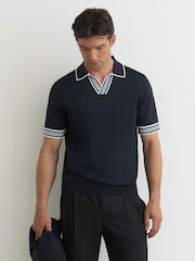 Reiss Navy Poole Polo Shirts - Image 1 of 7