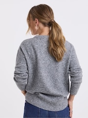 Simply Be Diamante Bow Fluffy Jumper - Imagen 2 de 4