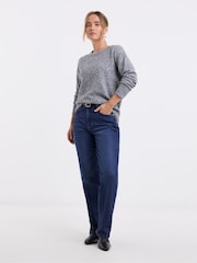 Simply Be Diamante Bow Fluffy Jumper - Imagen 3 de 4