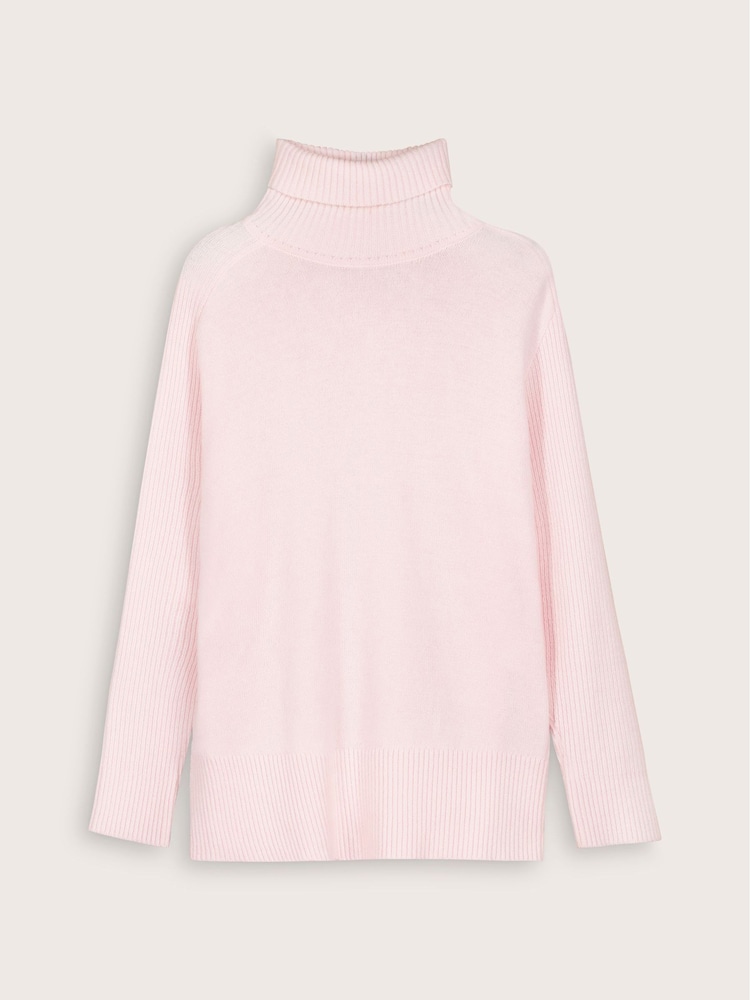 Baukjen Pink Malin Wool blend Turtleneck Jumper - Image 5 of 5
