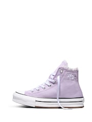 Converse Purple Chuck Taylor EVA Lift Floral Trainers - Image 2 of 6