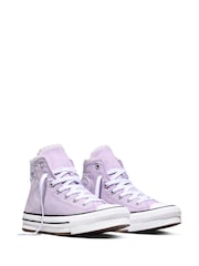 Converse Purple Chuck Taylor EVA Lift Floral Trainers - Image 4 of 6