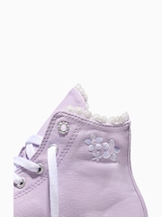 Converse Purple Chuck Taylor EVA Lift Floral Trainers - Image 5 of 6