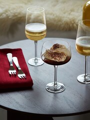 LSA International Set of 2 Clear Arc Flute Glasses 280ml - Image 1 of 3