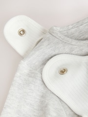 白色 - Jersey Rib Dungaree and Bodysuit Baby Set (0mths-2yrs) - 圖片 7/10