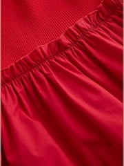Laura Ashley Red 2 in 1 Knitted Collared Polo Dress with Cotton Skirt - Image 7 of 7