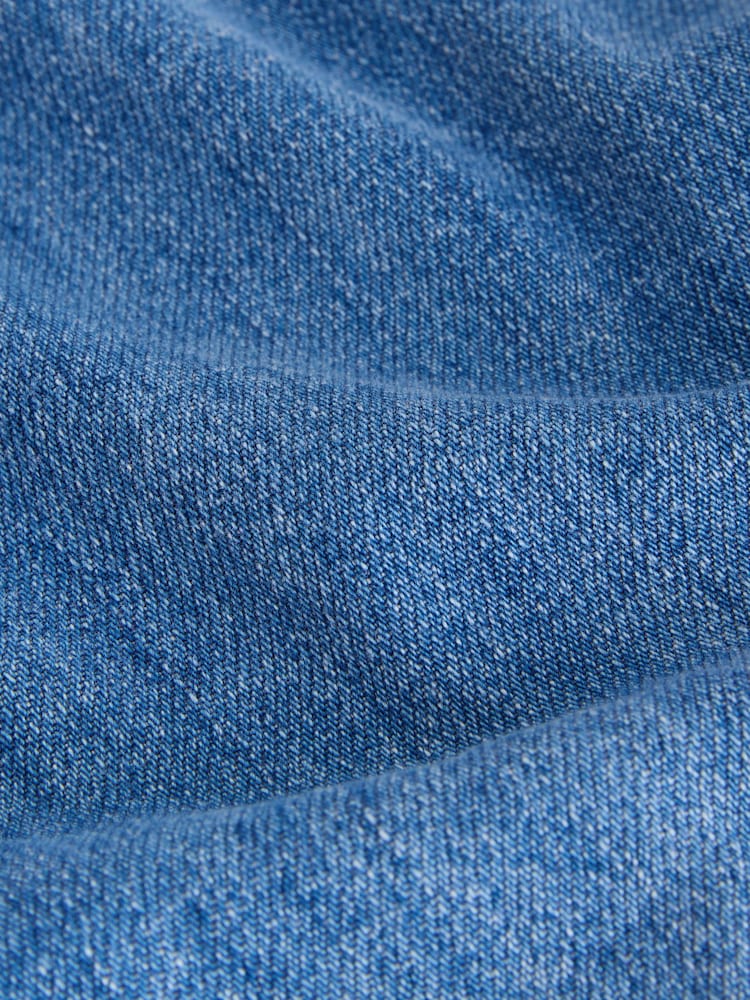 Mid Blue Denim Dungaree Mini Dress - Image 8 of 8