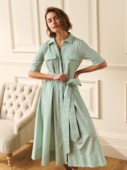 Laura Ashley Geo Print Shirt Dress - Image 1 of 6