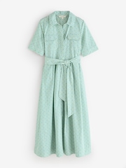 Laura Ashley Geo Print Shirt Dress - Image 4 of 6