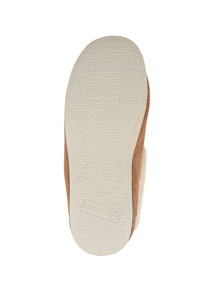 Pavers Brown Wide Fit Memory Foam Cosy Slippers - Image 5 of 5 Pavers Brown Wide Fit Memory Foam Cosy Slippers - Image 5 of 5