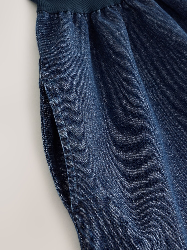 Rinse Blue Jersey Denim Mix Sleeveless Maxi Dress - Image 9 of 9 Rinse Blue Jersey Denim Mix Sleeveless Maxi Dress - Image 9 of 9