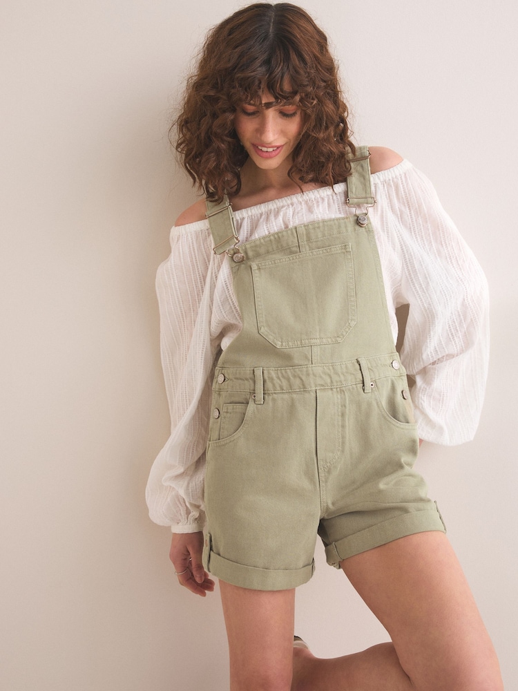 セージグリーン - Denim Dungaree Playsuit - 画像 1 / 6