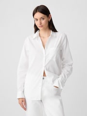 Gap White Classic Shirt - Image 1 of 5