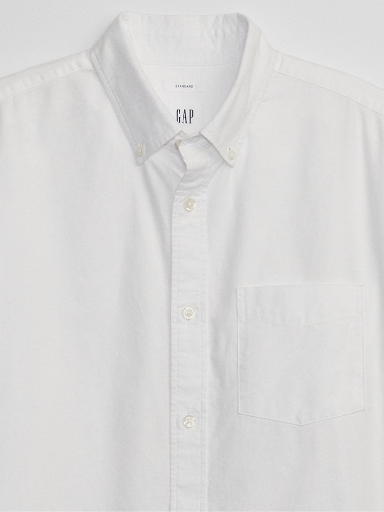 Gap White Classic Shirt - Image 5 of 5