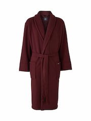 Savile Row Company Red Lightweight Soft Waffle Fleece Dressing Gown - Imagen 3 de 5