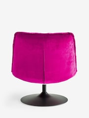 Rockett St George Harry's Pink Lounge Lover Swivel Accent Chair - Image 9 of 9