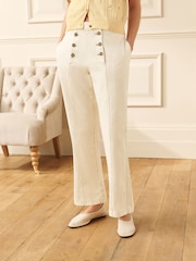 Laura Ashley Button Front High Waisted Jeans - 圖片 2/3