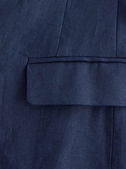 Laura Ashley Navy Linen Blazer - Image 7 of 7