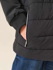 Black Hybrid Padded Jacket (3-16yrs) - Image 4 of 10