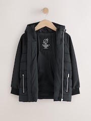 Black Hybrid Padded Jacket (3-16yrs) - Image 6 of 10