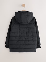Black Hybrid Padded Jacket (3-16yrs) - Image 7 of 10