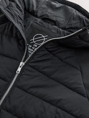 Black Hybrid Padded Jacket (3-16yrs) - Image 8 of 10