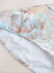 Blue/Ecru High Leg Bikini Bottom - Image 2 of 3