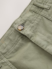 Sage Green Garment Dyed Fatigue Jort Shorts - Image 8 of 10