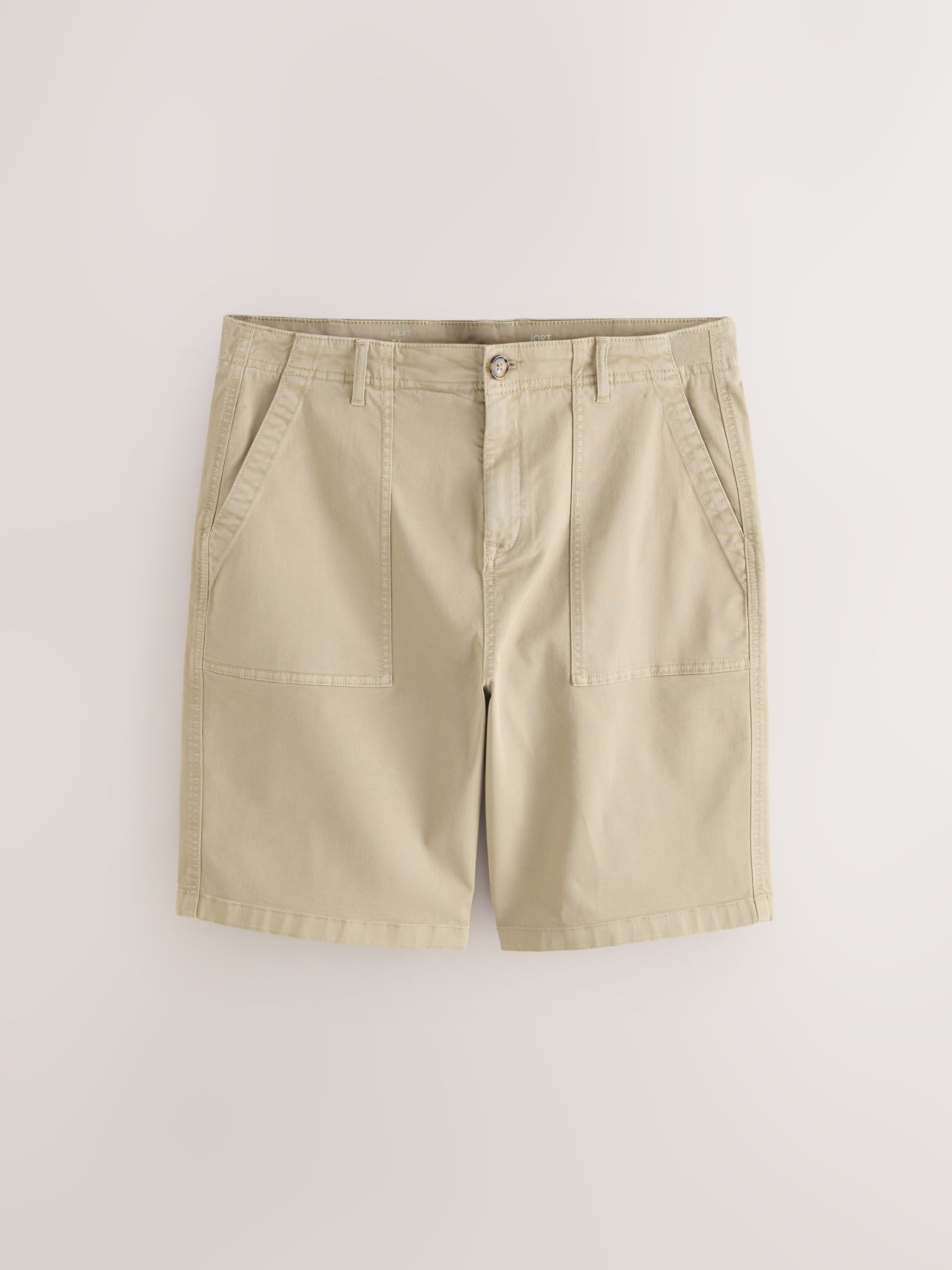 Buy Stone Garment Dyed Fatigue Jort Shorts from Next Romania