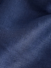 Laura Ashley Navy Linen Wide Leg Trousers - Image 7 of 8