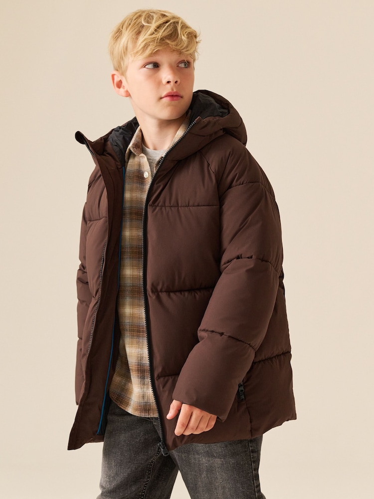 Brown Padded Coat (3-17yrs) - Image 1 of 11