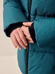 Teal Blue Microfleece Lined Padded Coat (3-17yrs) - Image 4 of 11