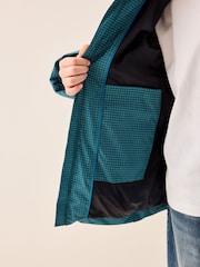 Teal Blue Microfleece Lined Padded Coat (3-17yrs) - Image 5 of 11