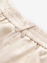 Laura Ashley Cream Linen Wide Leg Trousers - Image 8 of 8