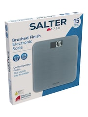 Salter Grey Brushed Electronic Bathroom Scale - Image 5 of 7