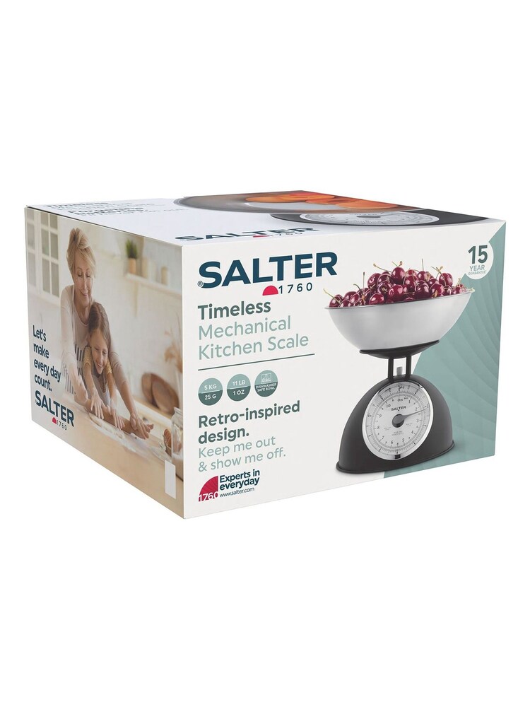 Salter Black Timeless Mechanical Scale - Image 6 of 6 Salter Black Timeless Mechanical Scale - Image 6 of 6
