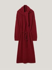 Jigsaw Red Triangular Scarf Knit Dress - Image 5 of 5