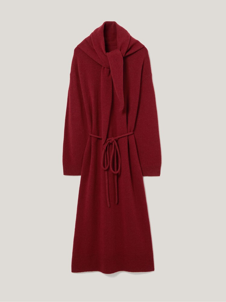 Jigsaw Red Triangular Scarf Knit Dress - Image 5 of 5
