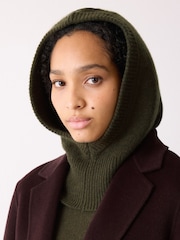 Jigsaw Green Hooded Snood - Image 2 of 2