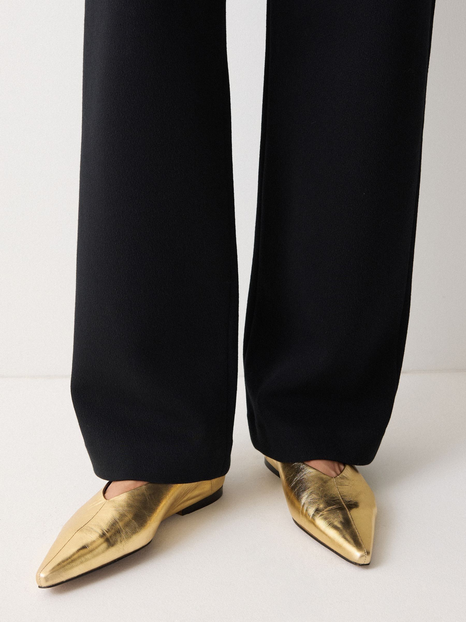 Buy Jigsaw Gold Linnie Flat Pointed Ballerina from Next Netherlands
