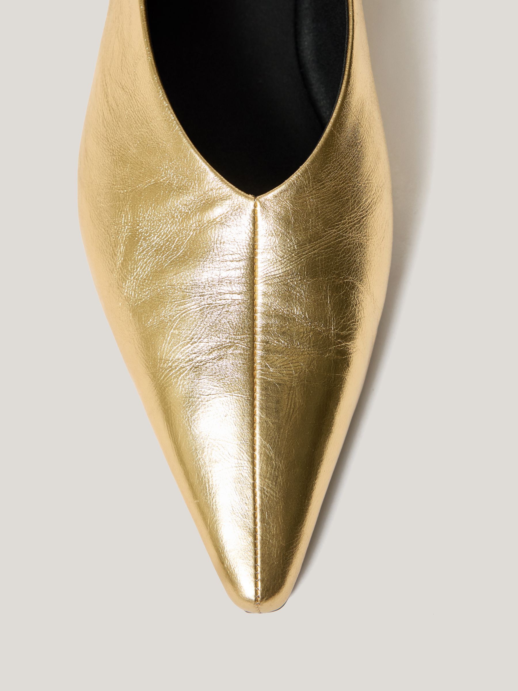 Buy Jigsaw Gold Linnie Flat Pointed Ballerina from Next Netherlands