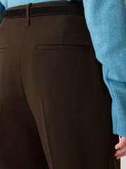 Jigsaw Brown Lisson Crepe Trousers - Image 2 of 5