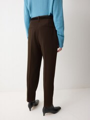 Jigsaw Brown Lisson Crepe Trousers - Image 4 of 5