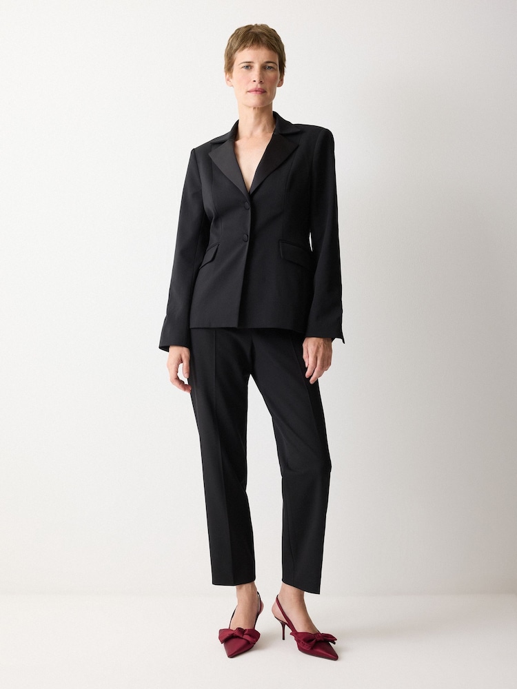 Jigsaw Red Satin Bow Slingback Heel - Image 7 of 7 Jigsaw Red Satin Bow Slingback Heel - Image 7 of 7