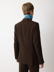 Jigsaw Brown Kenley Crepe Blazer - Image 5 of 6