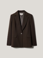 Jigsaw Brown Kenley Crepe Blazer - Image 6 of 6