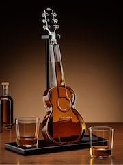 MenKind Clear Connoisseur Creations Guitar Decanter Unique Stand Set - Image 1 of 5