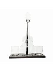 MenKind Clear Connoisseur Creations Guitar Decanter Unique Stand Set - Image 2 of 5