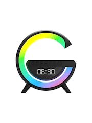 MenKind Black RED5 LightUp Alarm Clock Speaker 10W With Fun LED Vibes - Image 3 of 5