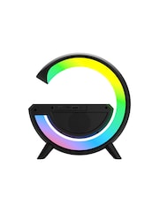 MenKind Black RED5 LightUp Alarm Clock Speaker 10W With Fun LED Vibes - Image 4 of 5